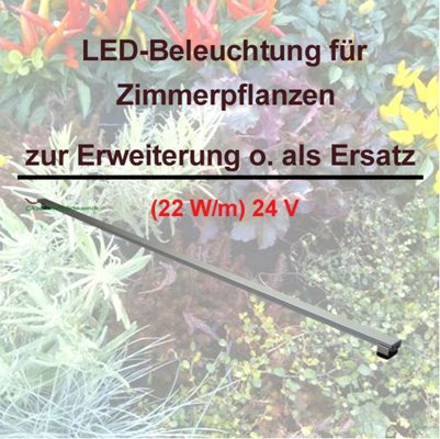 LED- Erweiterungs-/Ersatz-Leuchtbalken für Zimmerpflanzen, 30-200 cm (22W)