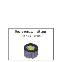 Betriebsanleitung für 20W LED Strahler Aqua Light /Pflanzen Light