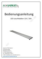 Betriebsanleitung für LED-Leuchtbalken