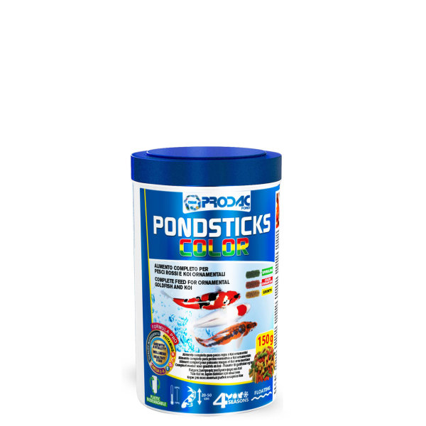 Color Sticks für Kois, Goldfische + Spirulina + Canthaxanthin - PONDSTICKS COLOR, 1200 ml / 150 g