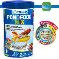 Flockenfutter + Sticks+ Krustentiere, f. Kois, Goldfische, Schleien, usw. - PONDFOOD MIX, 1200 ml / 150 g