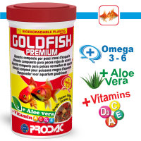 Goldfisch Flocken+ Aloe Vera,Omega 3+6 - GOLDFISH PREMIUM 250 ml / 50 g