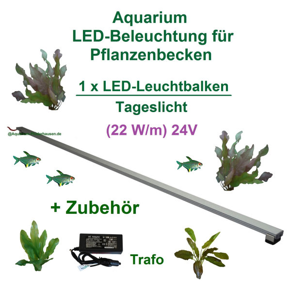 Spez. LED-Leuchtbalken 30 cm, 1 Leiste mit 32 LEDs + 60W Trafo