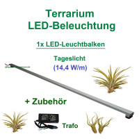 Terrarium - LED-Beleuchtung RA>95, 50 cm 1 Leiste mit 57...