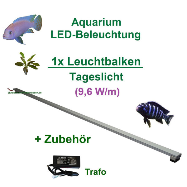 Aquarium - LED-Leuchtbalken 150 cm, 1 Leiste mit 177 LEDs mit Trafo 18W