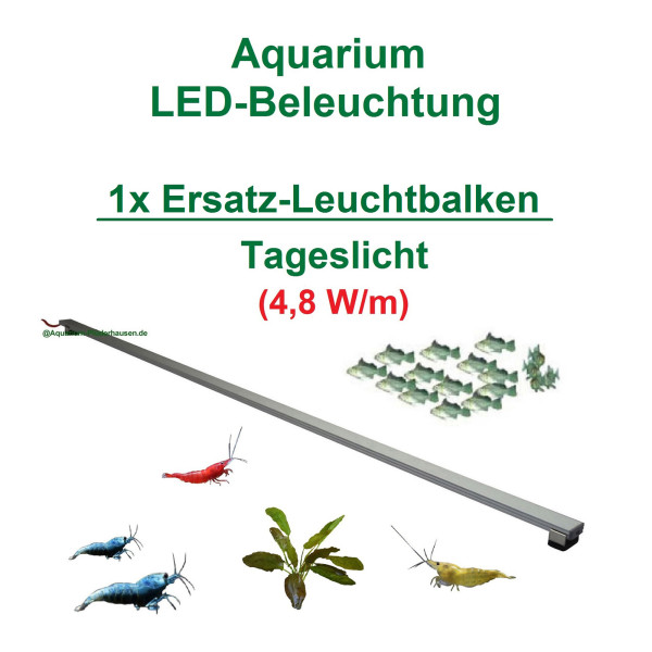Aquarium - LED-Leuchtbalken 40 cm, 1 Leiste mit 21 LEDs ohne Trafo