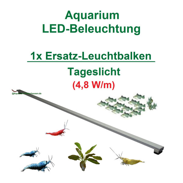 Aquarium - LED-Leuchtbalken 60 cm, 1 Leiste mit 33 LEDs ohne Trafo