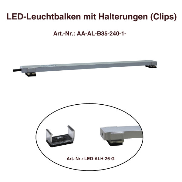 LED- Erweiterungs- /Ersatz-Leuchtbalken BLAU für Meerwasser-Aquarien, 30cm, ohne Trafo