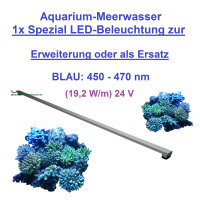 LED- Erweiterungs- /Ersatz-Leuchtbalken BLAU für Meerwasser-Aquarien, 120cm, ohne Trafo