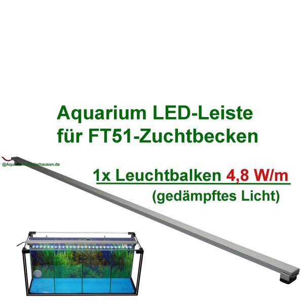49 cm ALU-Profil/Leiste mit LED-Streifen 35-300 inkl. Trafo - gedämpftes Licht