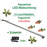 Aquarium LED 50cm, Set1: 1x Leuchtbalken mit Trafo