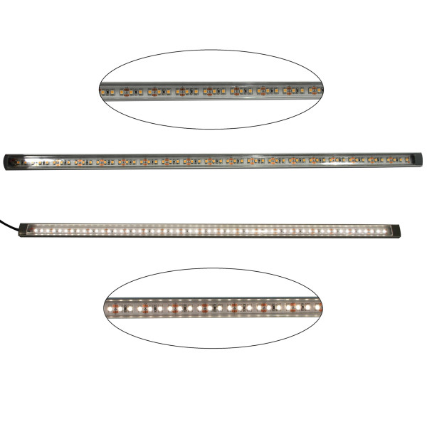 Terrarium - LED-Beleuchtung RA>95, 150 cm 3 Leisten mit 531 LEDs 2x Trafo 78W + Verteiler