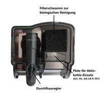 Hänge-Filter 2W, 300L/h für 20-40L Aquarien