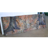 3D Rückwand 150x60 cm, "Amazonas", für Aquarien und Terrarien