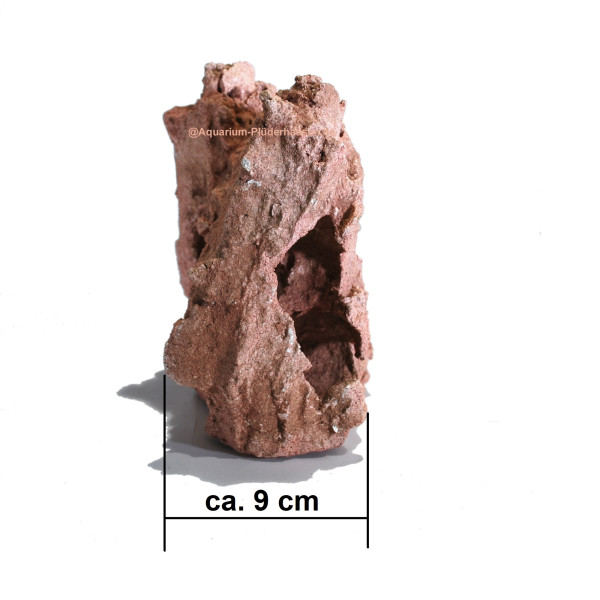 Dekor-Lochstein rot, Größe: ca. 20x9x18 cm