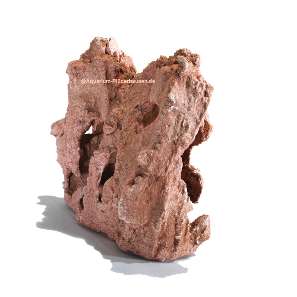 Dekor-Lochstein rot, Größe: ca. 20x9x18 cm