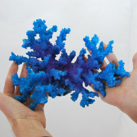 Steinkoralle, 26 x 20,5 x 13 cm, LPS Nachbildung blau