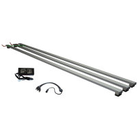 Aquarium LED 30-200cm, Set3: 3x LED-Leuchtbalken mit Trafo, 14,4W/m, für Gesellschafts-/Pflanzenbecken