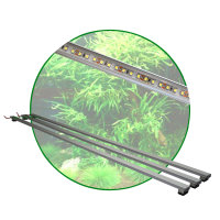 Aquarium LED 30-200cm, Set3: 3x LED-Leuchtbalken mit Trafo, 14,4W/m, für Gesellschafts-/Pflanzenbecken