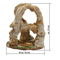 Sandstein-Deko, Größe: ca. Ø 10x13 cm, für Aquarium / Terrarium