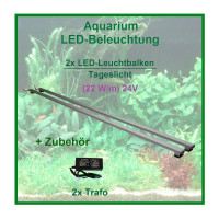 Spez - LED-Pflanzen-Leuchtbalken, 170 cm, 2 Leisten mit 432 LEDs + 2x 60W Trafo