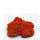 Großpolypige Steinkoralle (Micromussa) auf Stein, Nachbildung orange, 10,5 x 9 x 4  cm