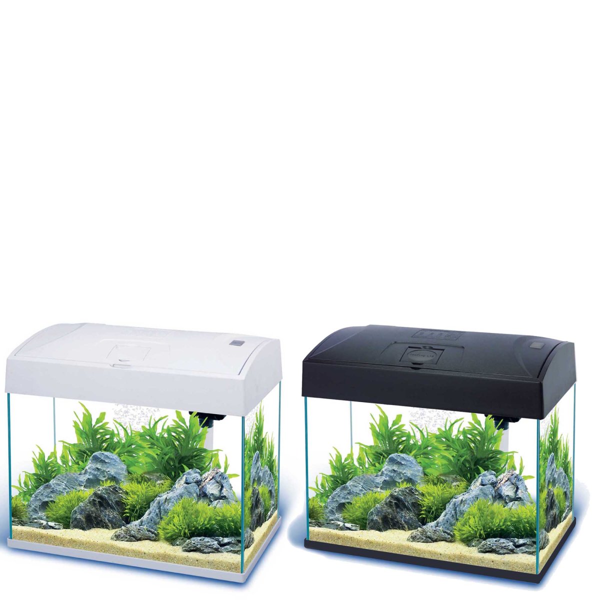 Nano-Komplett-Aquarium 20L,kratzfestes Glas,Filter/Pumpe u.LED-Beleuc