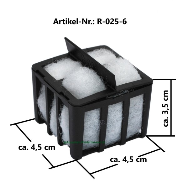 Ersatz-Filterkorb für AA-Filterboxen inkl. Filtervlies + Aktivkohle VE:6