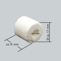 Ø17x15mm Sinterglas Ringe, 1000 ml (580g/ ca. 150 Stk), Aquarium Hochleistungsfiltermaterial  