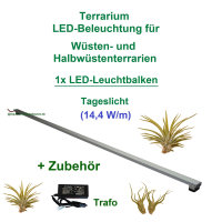 Terrarium LED Beleuchtung Wüsten Halbwüsten 1xSet...