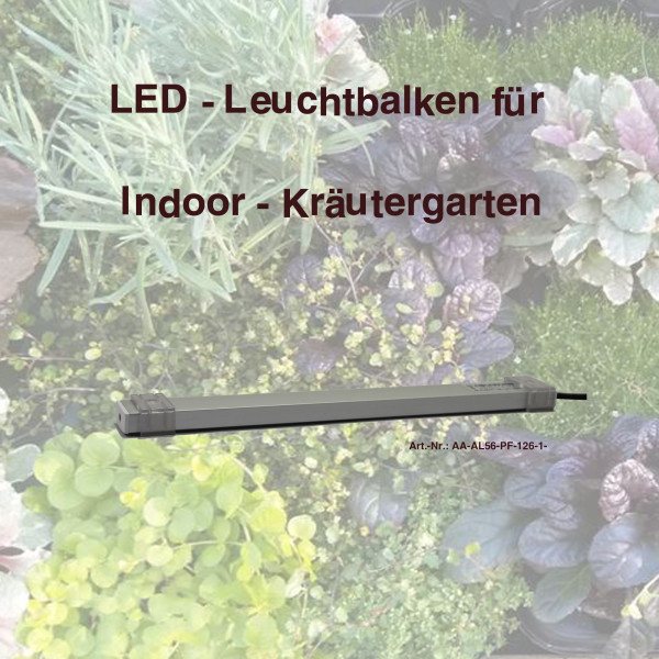Zimmer Pflanzenlicht - LED-Leuchtbalken 80 cm, 1 Leiste mit Trafo 60W
