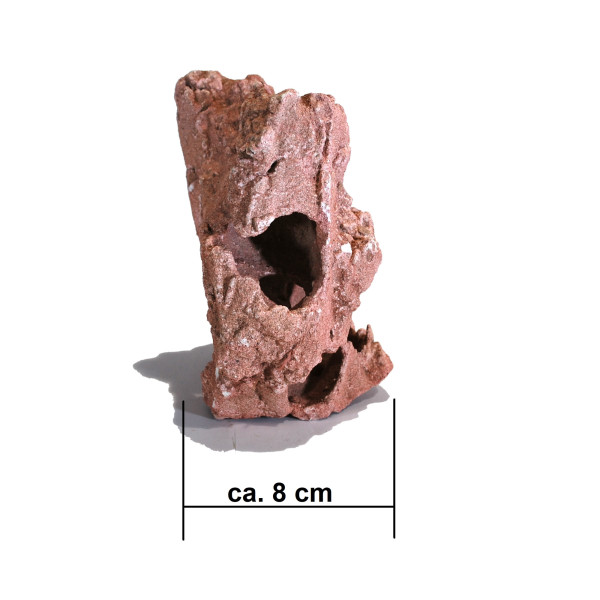 Natursteinhöhle, Größe: ca. 14x8x16 cm, Rot