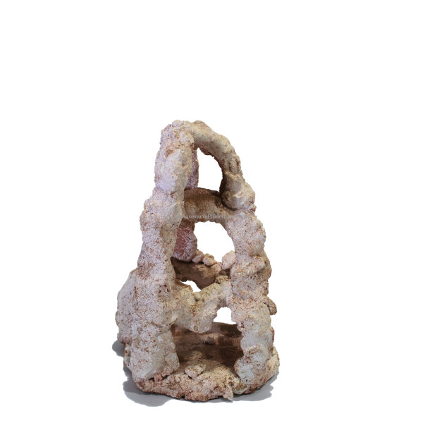 Sandstein-Deko, Größe: ca. Ø 13x20 cm, Farbe: Braun, für Aquarium / Terrarium
