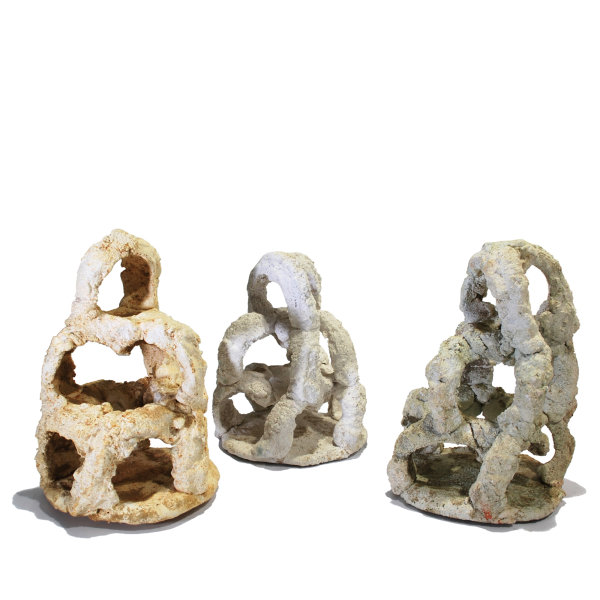 Sandstein-Deko, Größe: ca. Ø 16x21 cm, Farbe: Natur, für Aquarium / Terrarium