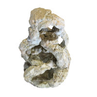 Sandstein-Deko, Größe: ca. Ø 16x21 cm, Farbe: Natur, für Aquarium / Terrarium