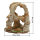 Sandstein-Deko, Größe: ca. Ø 10x13 cm, Farbe: Orange, für Aquarium / Terrarium 