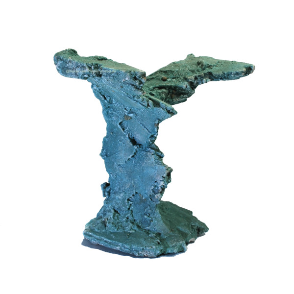 Aquarium Sandstein Riff Deko Größe: ca. 30 x 20 x 33 cm, Farbe: Blau