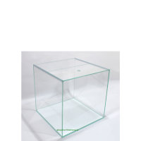 Weißglas-Aquarium, 40 x 40 x 40 cm Würfel, 64 L