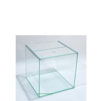 Weißglas-Aquarium, 30 x 30 x 30 cm Würfel, 27 L