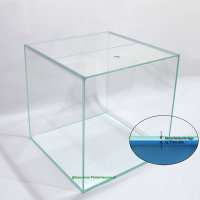 Weißglas-Aquarium Würfel 40 x 40 x 40 cm,  64 L, inkl. Filter, LED-Beleuchtung + Heizstab
