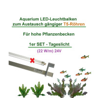 T5 LED Set 1: 1195mm Pflanzen Aquarium Beleuchtung (119,5cm) 24,9W 3745lm
