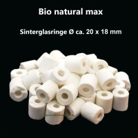 Bio natural max, Aquarium Filter Sinterglasringe Ø17x15 mm, 1160g (ca. 2000ml/300 Stk) 