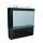 Aquarium 150x38x158 cm, Raumteiler-Wandaquarium 1x Biofilter, halbrund (schwarz)