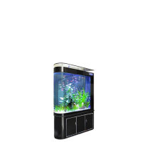 Aquarium 150x38x158 cm, Raumteiler-Wandaquarium 1x Biofilter, halbrund
