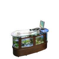 Aquarium 180x80x80 cm, Tischaquarium-Schreibtisch, Filter...