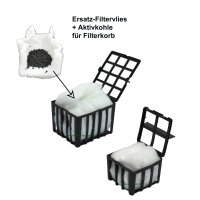 Ersatz-Vlies und Aktivkohle für AA-Filterkorb