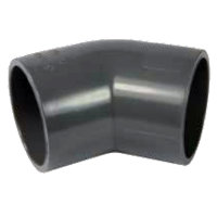 PVC-WINKEL 45°, Ø 10 bis 110 mm
