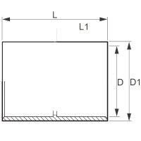 PVC-Klebemuffe-Verbinder, Ø 10 bis 110 mm