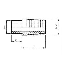 PVC-Anschluss- Schlauchtüllen Ø 10 bis 63 mm