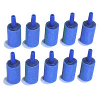 Keramik Luft-Ausströmer feinperlig, Ø 15 mm x 25 mm, blau  VE: 10